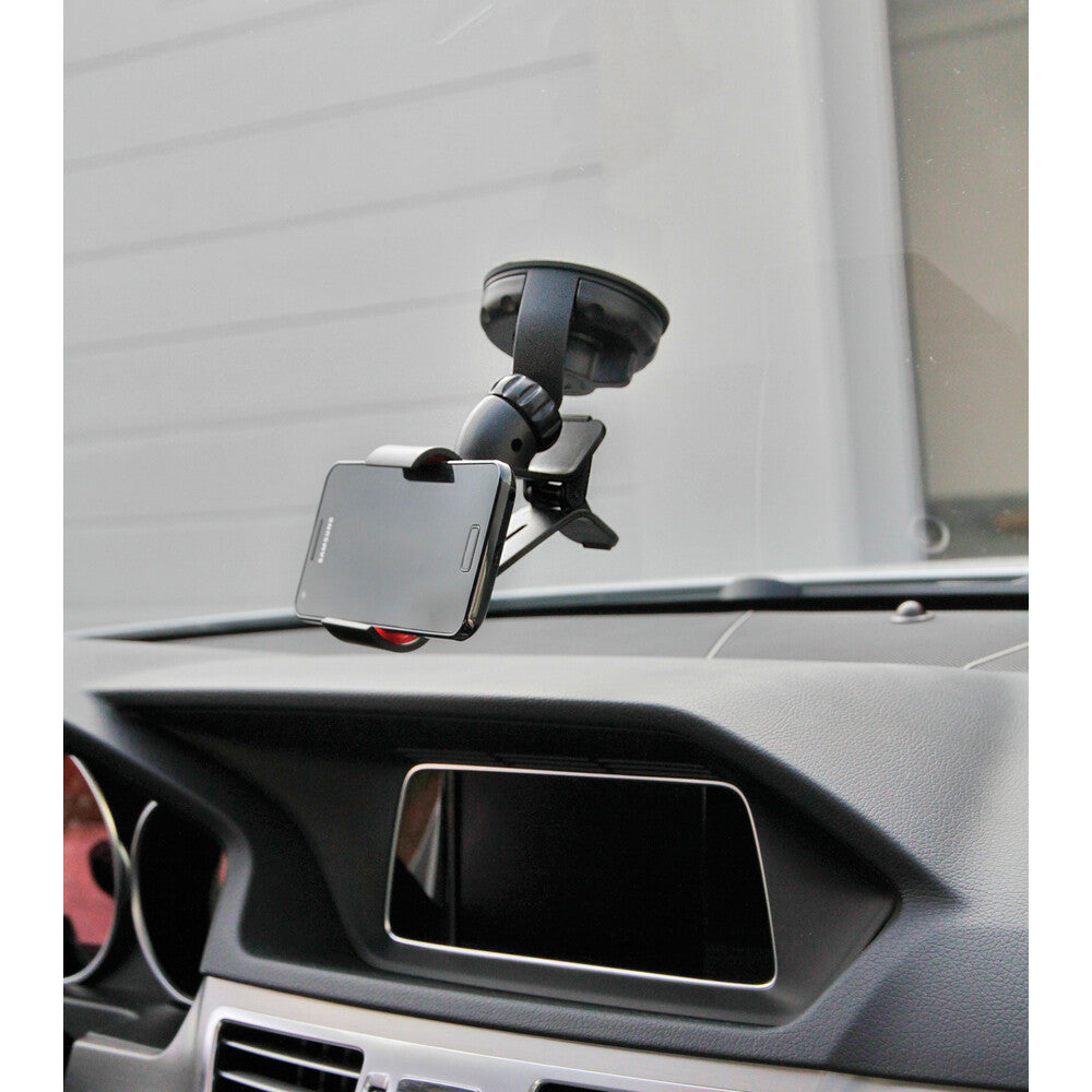 Suport auto telefon, ventuză, Lampa Quick-Clip 2