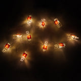 Instalație de Crăciun, 10 LED-uri, 120 cm
