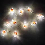 Instalație de Crăciun, 10 LED-uri, 120 cm