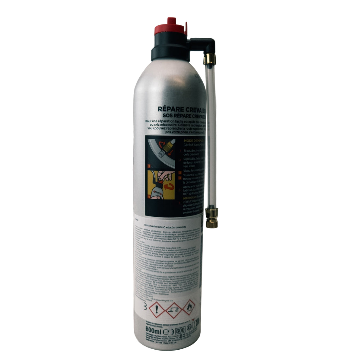 Spray de reparație pană la anvelope, 600 ml