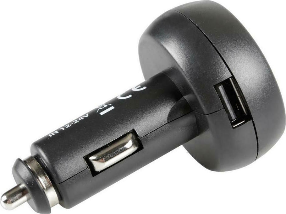 Încărcător auto, multifuncțional 3 în 1, 2.1A, 12/24V