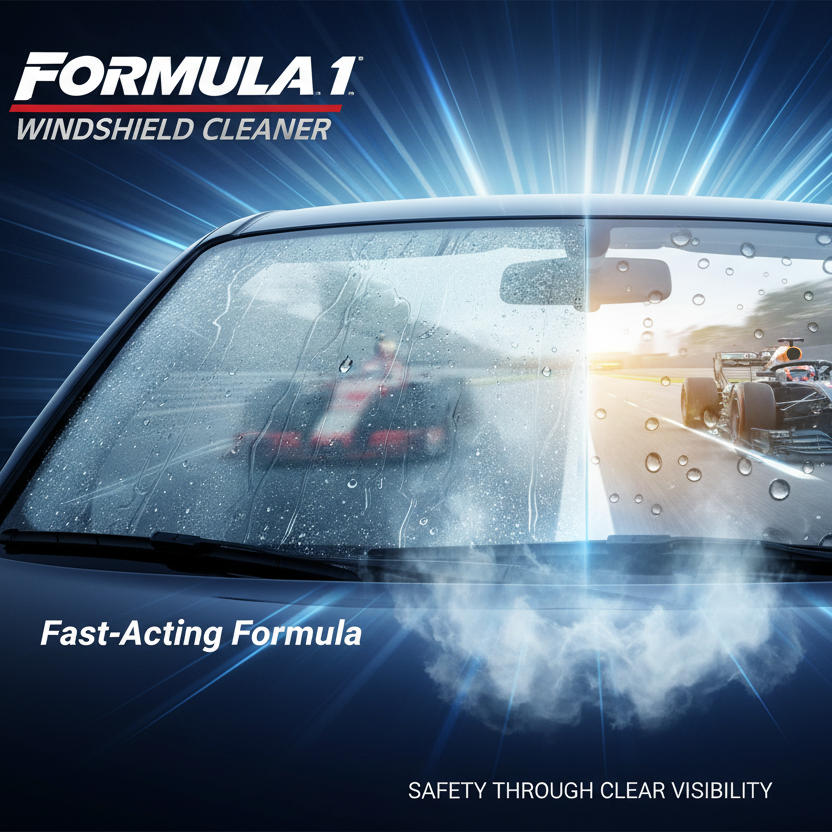 Formula 1 Glass Cleaner - Soluție curățare parbriz efect hidrofob, 710ml